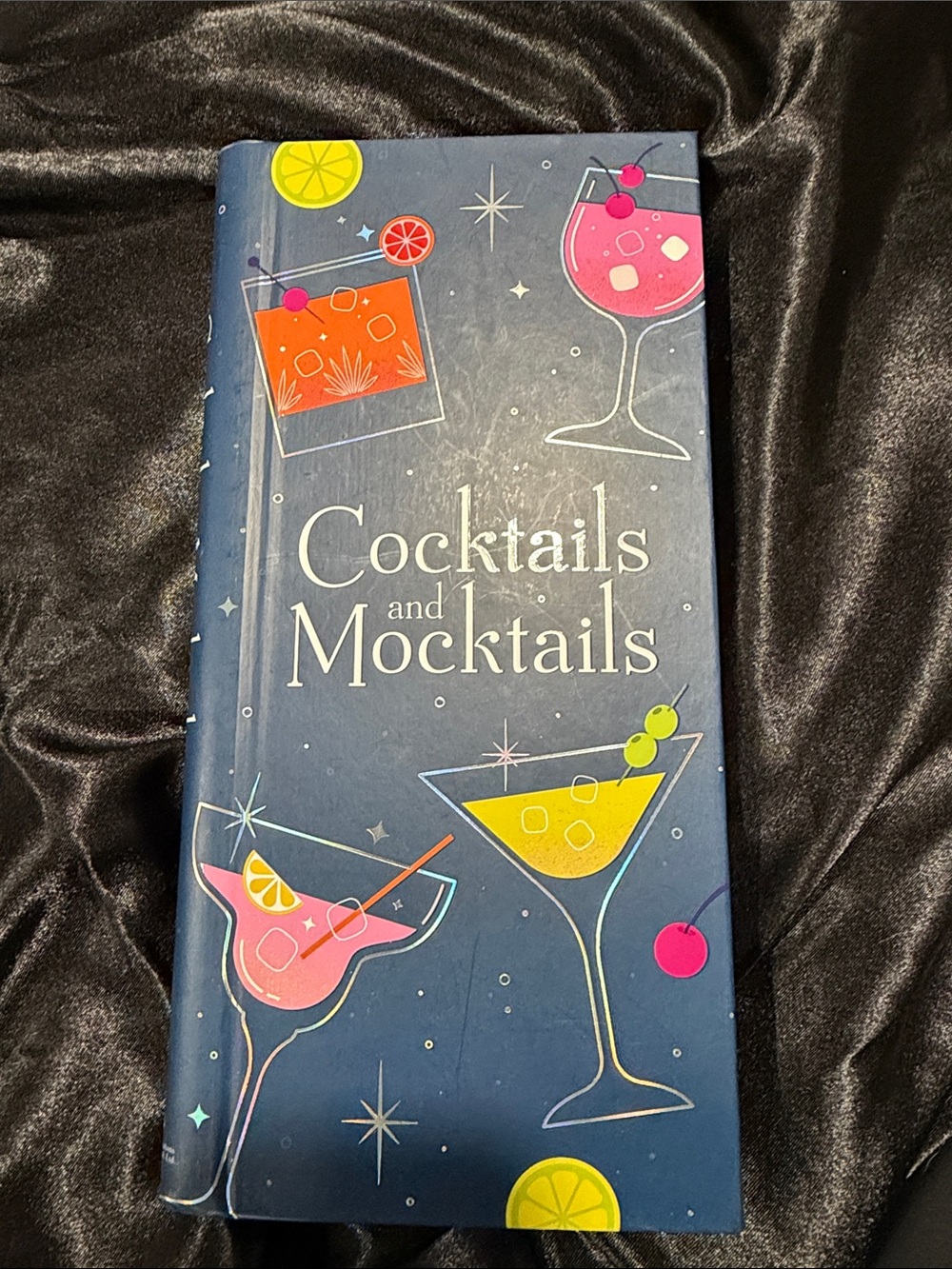 Kohl's Cocktails and Mocktails Navy Blue Beverage Recipe Book